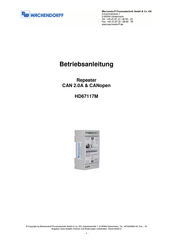 Wachendorff CANopen Betriebsanleitung