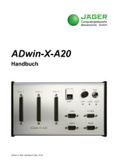 JÄGER ADwin-X-A20 Handbuch