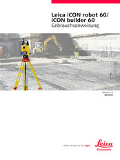 Leica Geosystems iCON robot 60 Gebrauchsanweisung