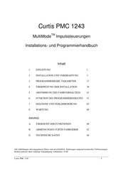 Curtis PMC 1243 MultiMode Installations- Und Programmierhandbuch
