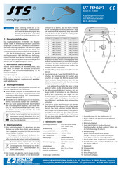 JTS UT-16HW/1 Anleitung