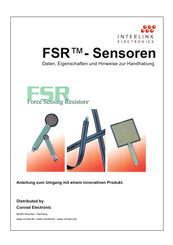 Interlink electronics FSR400 Daten, Eigenschaften Und Hinweise Zur Handhabung