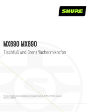 Shure MX690 Anleitung