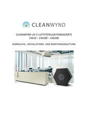 CLEANWYND CW100 Gebrauchs-, Installations- Und Wartungsanleitung