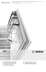 Bosch KGN49VW20 Gebrauchsanleitung