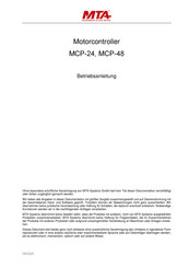 MTA MCP-24 Betriebsanleitung