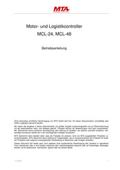 MTA MCL-24 Betriebsanleitung