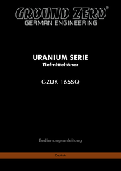 Ground Zero URANIUM GZUK 165SQ Bedienungsanleitung