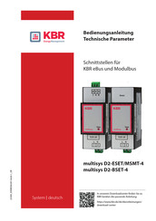 KBR multisys D2-ESET/MSMT-4 Bedienungsanleitung, Technische Parameter