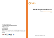 SOLIS 3P17K-4G Installations- Und Betriebshandbuch