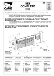 CAME U8700 Handbuch