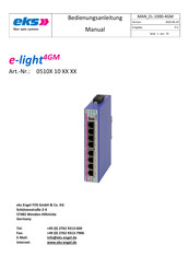 Eks e-light 4GM Serie Bedienungsanleitung