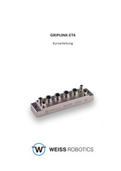 WEISS ROBOTICS GRIPLINK-ET4 Kurzanleitung