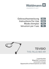 Waldmann TEVISIO TVD 750/940/DM Gebrauchsanweisung