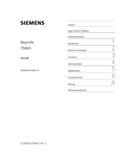 Siemens 7SR45 Gerätehandbuch