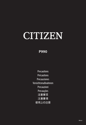 Citizen P990 Handbuch
