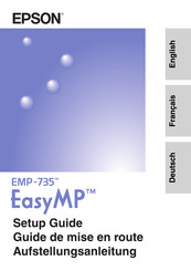 Epson EasyMP EMP-735 Aufstellungsanleitung