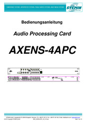 Stemin AXENS-4APC Bedienungsanleitung