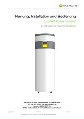 WATERKOTTE EcoWell Power Booster Planungs-, Installations- Und Bedienung