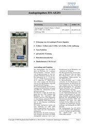 FHF Z51-AE251 Handbuch