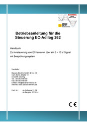 Bavaria Electric EC-Adilog 262 Betriebsanleitung
