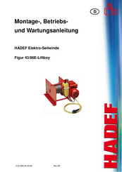 HADEF Figur 43-Liftboy Montage-, Bedienungs- Und Wartungsanleitung