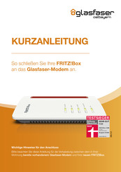 AVM FRITZ!Box 7590 Kurzanleitung