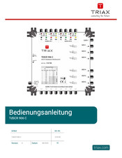 Triax 318190 Bedienungsanleitung