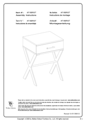 Walker Edison AF18BRIST Montageanleitung