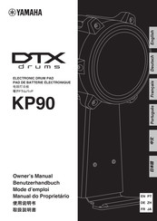 Yamaha DTX Drums KP90 Benutzerhandbuch