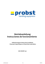 probst AKZ-UNIGRIP-1230 Betriebsanleitung