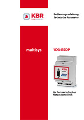 KBR multisys 1D3-ESDP Bedienungsanleitung, Technische Parameter