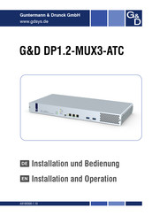 G&D DP1.2-MUX3-ATC-MC2 Installation Und Bedienung