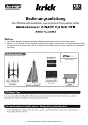 Krick Modelltechnik jw8812 Bedienungsanleitung