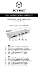 RaidSonic ICY BOX IB-HUB1413-CR Schnellinstallationsanleitung