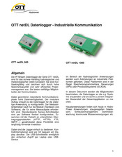 OTT netDL-Serie Bedienungsanleitung