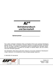 UP K24 ML Betriebshandbuch Und Serviceheft