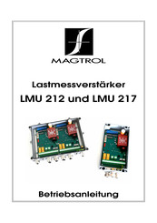 Magtrol LMU 217 Betriebsanleitung
