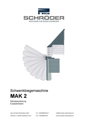 Schroder MAK 2 Betriebsanleitung