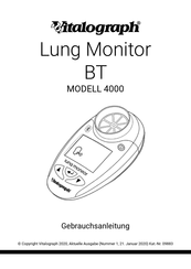 Vitalograph Lung Monitor BT Gebrauchsanleitung