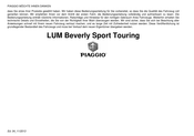 PIAGGIO LUM Beverly Sport Touring Bedienungsanleitung