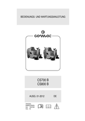 COMAC CS700 B Bedienungs- Und Wartungsanleitung