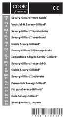 Cook Medical Savary-Gilliard Bedienungsanleitung