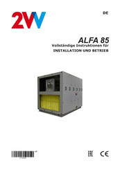 2VV ALFA 85 1000 Installation Und Betrieb