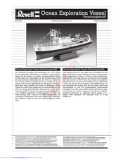 Revell Ocean Exploration Vessel Forschungsschiff Montageanleitung