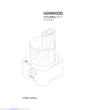Kenwood Multipro Excel FP980 series Handbuch