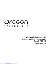 Oregon Scientific RGR126 Bedienungsanleitung
