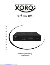 Xoro HRS 8900 Hbb+ Bedienungsanleitung