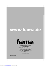 Hama 00057258 Bedienungsanleitung