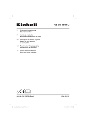 EINHELL GE-CM 41 Li Betriebsanleitung